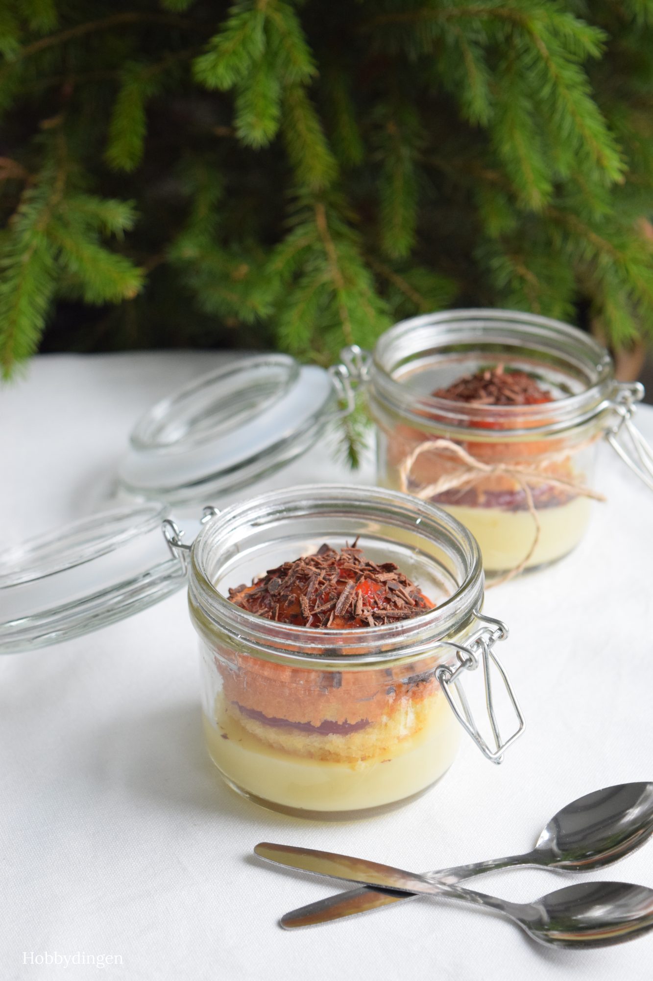 Cupcake Custard Desert in Mason Jars - Hobbydingen.com