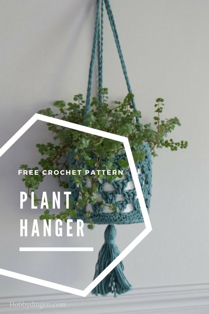 Free Crochet Pattern Plant Hanger - Hobbydingen.com