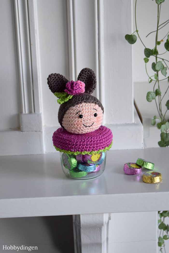 Spring is coming! Easter bunny jar cover - Hobbydingen.com