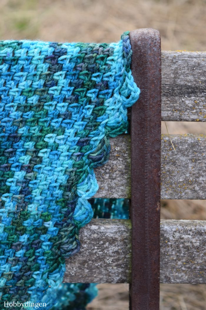 Crochet Pattern: Ocean Waves Shawl - Hobbydingen.com