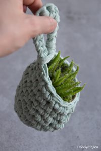 Crochet Pattern Small Plant Pocket - Hobbydingen.com