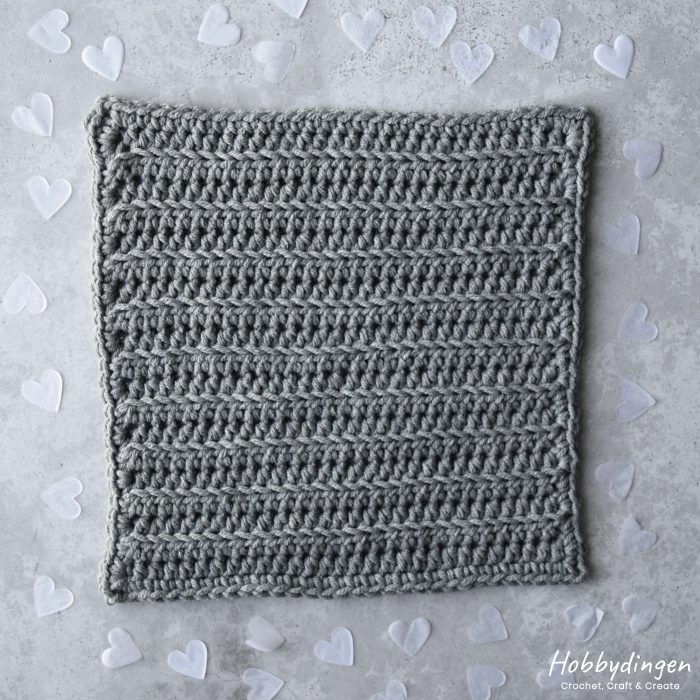 Crochet Pattern February Square - Year of Squares Blanket Crochet Along - Hobbydingen.com