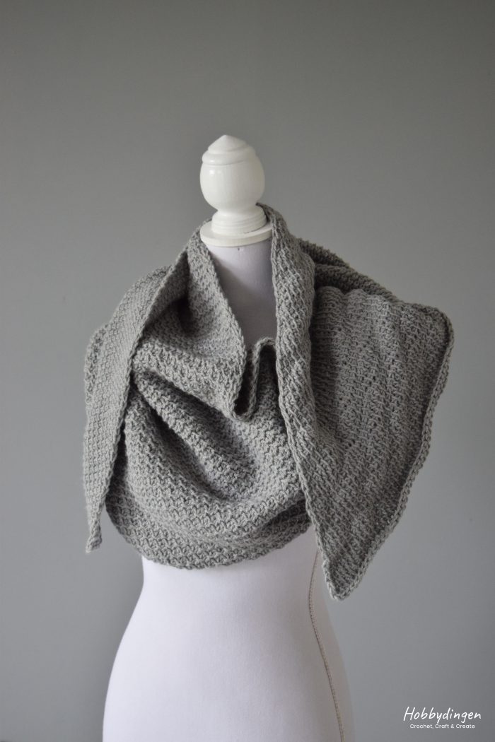 Tunisian Crochet Pattern Meraki Shawl - Hobbydingen.com