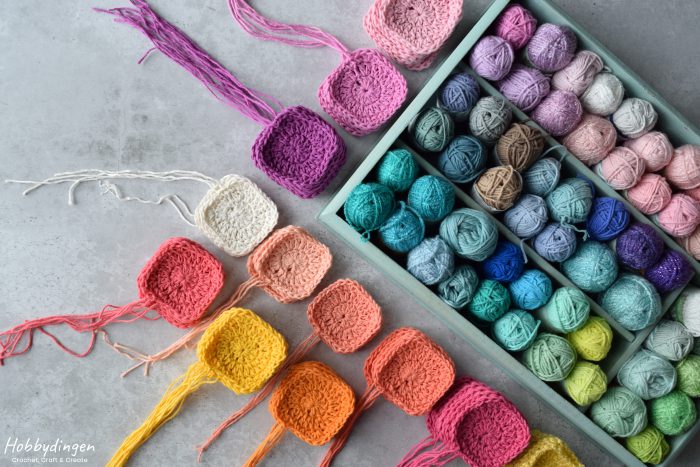 Colorful Granny Square Crochet Project - Hobbydingen.com