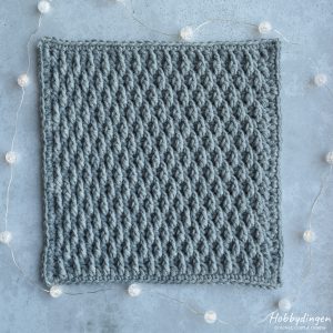 Crochet Pattern January Square - Year of Squares Blanket Crochet Along - Hobbydingen.com