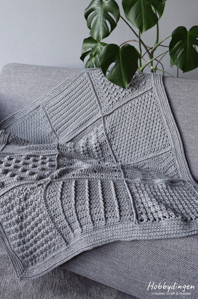 Crochet Pattern Year of Squares Blanket - Hobbydingen.com