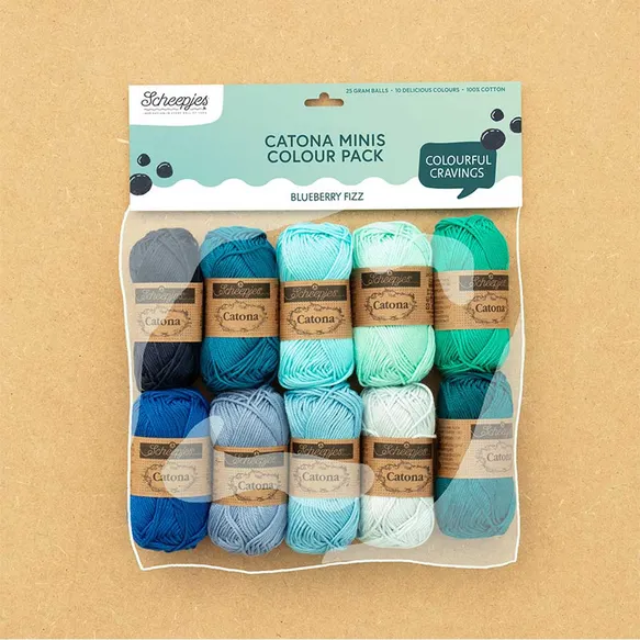 Scheepjes Catona Minis colour pack Blueberry Fizz