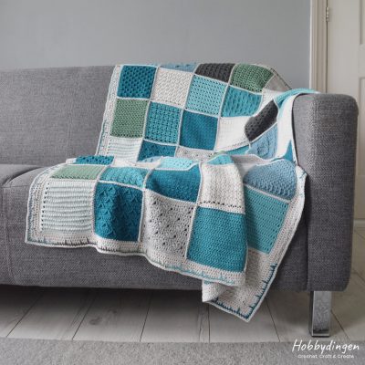 Crochet Pattern Colorful Squares Blankt Crochet Along - Hobbydingen.com