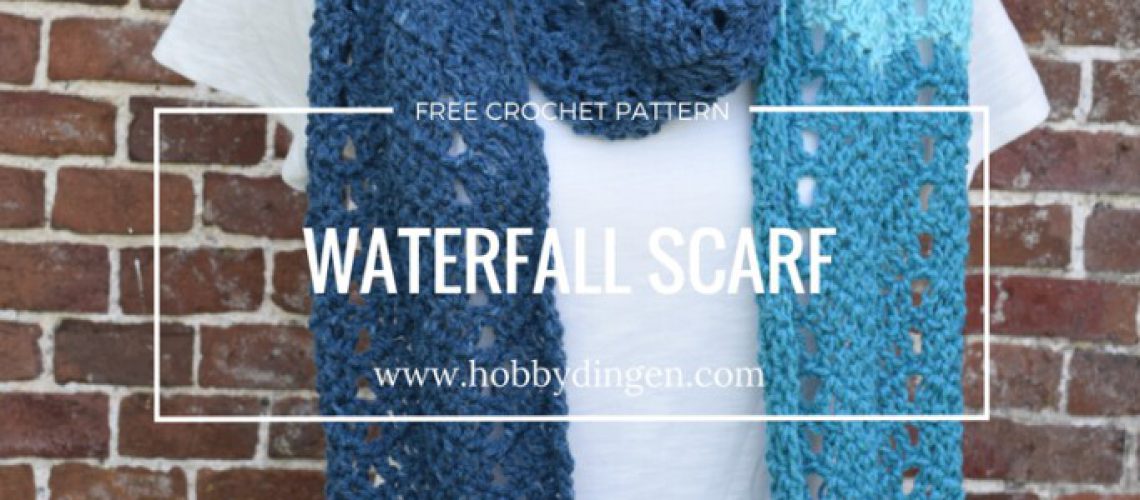 Free Crochet Pattern: Waterfall Scarf - Hobbydingen.com